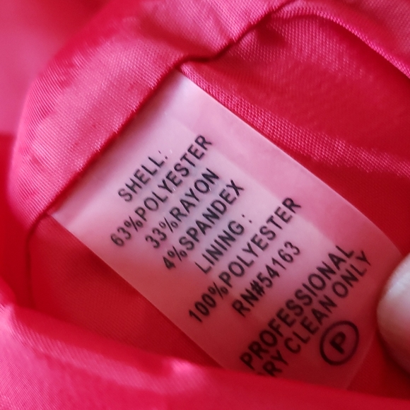 Red Calvin Klein Belted Midi Dress - Picture 7 of 7